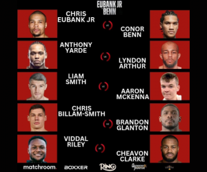 Conor Benn vs Chris Eubank Jr fight date venue and undercard revealed yard arthur trilogu riley clarke dazn how to watch predictions billam-smith brandon glanton