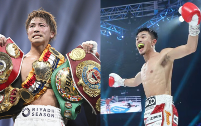 Naoya Inoue and Junto Nakatani shake hands on 2026 clash in Tokyo boxrec oddschecker wiki predictions next fight