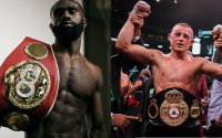 Jaron ‘Boots’ Ennis and Eimantas Stanionis clash in unification blockbuster on April 12 boxrec fight time date tv channel dazn predictions betting odds