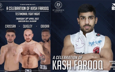 An event to honour Kash Farooq WBC International champion from Pakistan boxrec why did he have to retire what happened fight health medical issues bbbofc british scotland first ever in history