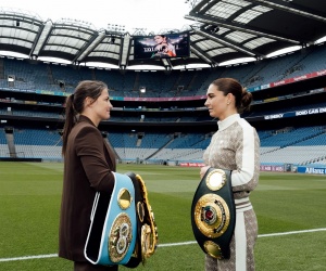 Katie Taylor "blown away" by Croke Park selling out in under an hour Eddie Hearn promoter wiki barry dad father This will be the greatest event in sporting history in Ireland"