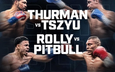 Keith Thurman vs Tim Tszyu and Rolando Romero vs Isaac “Pitbull” Cruz confirmed for March 30 at the T-Mobile Arena oddschecker one time boxrec betting odds fight time date tv channel live stream bets pbc prime video wiki