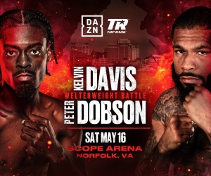 Kelvin Davis vs Peter Dobson added to Keyshawn Davis-Nahir Albright II card