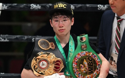 Kenshiro The Amazing Boy Teraji vacates world titles to move up to flyweight light carlos canizales watch full fight highlights wbc wba Masamichi champion