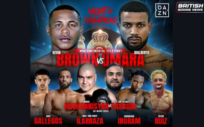 Cuban warriors Kevin Brown and Idalberto Umara clash for WBA Continental super lightweight title in Orlando boxrec wiki amateur world championships live on dazn how to watch oddschecker predictions