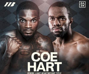 Khalil Coe and Jesse Hart collide in WBA world super-welterweight title final eliminator new jersey philly oddschecker lima boots ennis tickets undercard predictions tv channel live stream dazn hot to watch