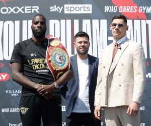 Lawrence Okolie vs Chris Billam-Smith final press conference quotes boxrec bournemouth who wins BOXXER ben shalom shane mcguigan