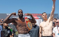 Lawrence Okolie vs Chris Billam-Smith weights running order ringwalk times Sam Eggington weigh-in results Joe Pigford Kariss Artingstall Jade Taylor Lee Cutler Michael McKinson Isaac Chamberlain Mace Ruegg Lewis Edmonson tommy welch razor ali boxrec