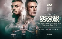 Lewis Crocker and Paddy Donovan star in first ever all-Irish world title fight rematch 2 II disqualified what happened arena noise loud hitting punching after the bell matchroom ibf