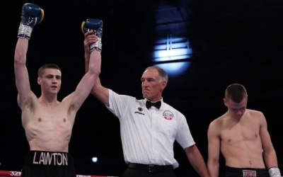 Lewis Lawton won his pro debut in just over a minute Top prospect Lewis Lawton set for second fight after quick debut KO win bcb promotions youtube channel how to watch fights queensberry scott dad trainer father