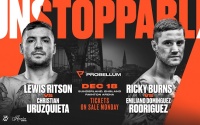 Probellum announce return of Lewis Ritson and Ricky Burns Emiliano Dominguez Rodriguez Unstoppable' at the Rainton Arena in Sunderland on Saturday December 18 tickets Christian Uruzquieta boxrec