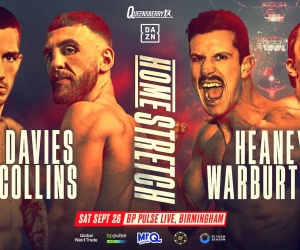 Liam Davies vs Nathaniel Collins announced England vs Scotland Nathan ‘Hitman’ Heaney rematch with 2 boxrec wiki tickets predictions who wins how to watch dazn Gerome Warburton boxer first fight
