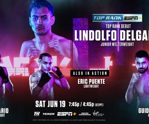 2016 Olympian Lindolfo Delgado will make Top Rank debut against Salvador Briceno on Inoue-Dasmarinas card