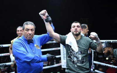 Louie Lopez gets off the deck to decision Jesus Resendiz boxrec wiki cbn promtions wath full fight card highlights nelson oliva world rankings