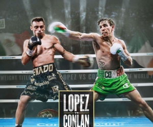 Luis Alberto “El Venado” Lopez makes maiden defence of IBF featherweight world title against Michael Conlan in Belfast boxrec fight time date tv channel undercard schedule boxrec oddschecker bt sport