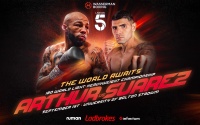 Lyndon Arthur and Braian Suarez will battle it out for the vacant IBO world light heavyweight title on September 1 live and free-to-air on Channel 5 boxrec fight time date tv channel undercard dalton smith sam maxwell