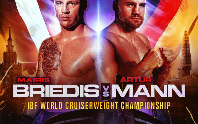 Mairis Briedis (27-1, 19 KOs) returns to the Arena Riga in Latvia on October 16 to defend his IBF World Cruiserweight Title against former World Title challenger Artur Mann (17-1, 9 KOs)