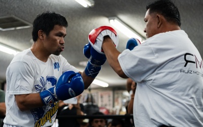 Boxing legend Manny Pacquiao has trained for 33 consecutive rounds for Mario Barrios