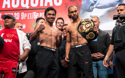 Manny Pacquiao vs Keith Thurman - Official weights and running order
