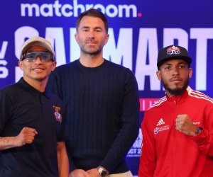 eddie hearn Mauricio Lara vows to take his frustrations out on Jose Sanmartin and promises he won't make it past six rounds boxrec dazn matchroom boxing leigh wood wba fight world title josh warrington