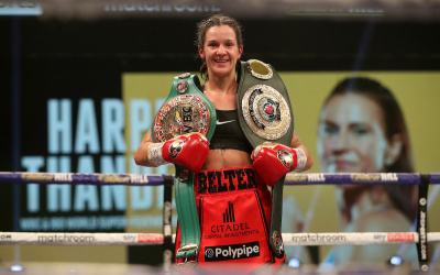 GBN Female Fighter of the Year 2020: Terri Harper, Matchroom Boxing, Eddie Hearn, WBC Super Featherweight title