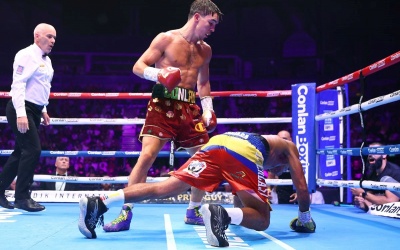 Michael "Mick" Conlan bounces back to score three knockdowns against Miguel Marriaga fight time date tv channel undercard watch highlights full fight youtube next leigh wood world champions