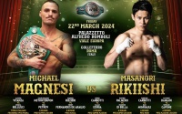 How to watch Michael Magnesi vs Masanori Rikiishi WBC Silver Super Featherweight title fight predictions cost price uk dazn subscription boxrec