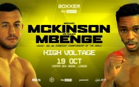 Michael McKinson faces Tulani Mbenge for the vacant IBO World welterweight title boxrec fight time date tv channel undercard predictions oddschecker