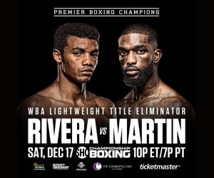 Michel Rivera vs Frank Martin meet in WBA Eliminator boxrec oddschecker predictions preview betting odds how to watch bets