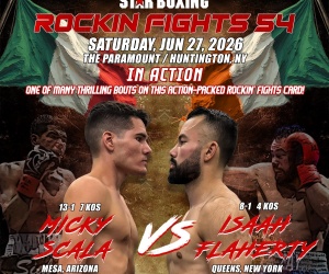 Micky Scala vs Zay Flaherty offers Rockin' Fights 54 an Italian-Irish throwback fight star boxing tickets the paramount how to watch tv channel boxrec wiki