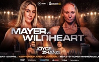 Mikaela Mayer opponent Christina Linardatou withdraws from fight due to not meeting British Boxing Board requirements fight time lucy wildheart ringwalks what happened why did she pull out? boxrec