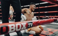 Angelo Leo sparkles with KO win over Mike Plania in WNF main event fight time date tv channel watch highlights full results reports boxrec wiki next