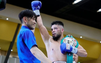 Mitsuro Tajima flattens Muhetoer Maihemut to capture the OPBF Cruiserweight title boxrec watch full fight highlights championship in Osaka