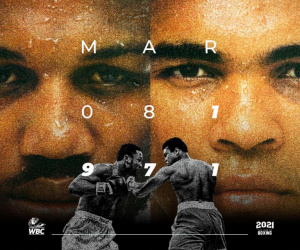 Bob Arum, Neil Leiffer, Jim Lampley, Jimmy Lennon Jr and Mauricio Sulaiman Joe Frazier vs Muhammad Ali fight of the century what is the best in history top 5 watch