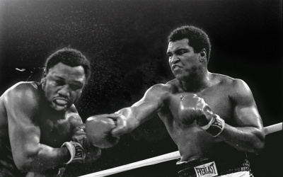 Thrilla in Manila between Muhammad Ali and Joe Frazier