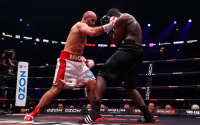 Murat Gassiev dominates in WBA heavyweight title defence with stoppage win over Peter Kadiru boxrec wiki watch full fight highlights results joe joyce quits retires Artem Suslenkov