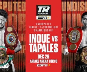 The “Nightmare” after Christmas - Naoya “Monster” Inoue and Marlon Tapales collide in undisputed Boxing Day clash boxrec fight time date tv channel espn bob arum december 26 how to watch oddschecker boxrec