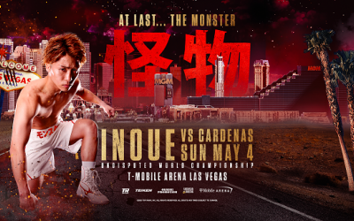 Naoya Inoue will defend undisputed crown to Ramon Cardenas on May 4 in Las Vegas monster wiki tickets top rank tv channel wherer how to watch axs.com pre-sale boxrec bob arum