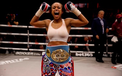 Natasha Jonas vs Mikaela Mayer viewing figures revealed IBF world champion female miss GB 269,000 Sky Sports BOXXER viewing figures