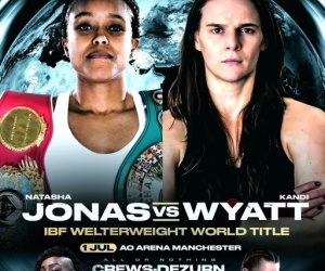 Unified super-welterweight champ Jonas drops down to welterweight for IBF World title fight with Canada’s Kandi Wyatt fight time date tv channel undercard manchester tickets sky sports how to watch ben shalom