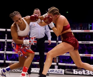 Natasha Jonas retains IBF welterweight world title with split decision over Mikaela Mayer judges robbery robbed liverpool fight boxrec female boxer watch full highlights who won rematch 2 3 minute rounds