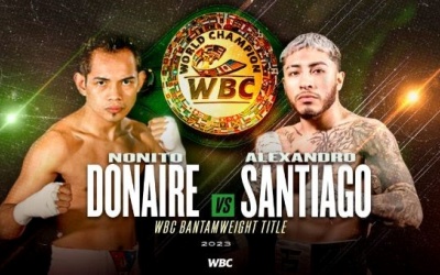 Nonito Donaire vs Alexandro Santiago WBC Bantamweight World title fight added to Errol Spence Jr vs Terence Crawford card main event co boxrec oddschecker what time start when ringwalks uk bst america difference 4am watch