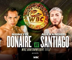 Nonito Donaire and Alexandro Santiago contest vacant WBC bantamweight title on July 15 oddschecker fight time date tv channel how to watch betting odds bets
