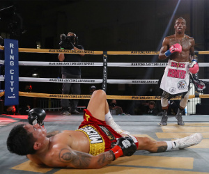 O’Shaquie Foster stops Miguel Roman at the Wild Card in LA result report highlights who won boxrec watch youtube full fight ko reel