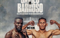 Ohara Davies stopped in first round of WBA Interim title fight by Ismael Barroso result watch full fight highlights boxrec rolly roland romero rematch trainer americe DAZN next fights