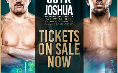 Oleksandr Usyk vs Anthony Joshua 2 Tickets now on sale for the rematch cost price package holidays do i need a visa King Abdullah Sports City Hala Yalla sar375 covid jabs entry to saudi arabia boxrec matchroom boxing website