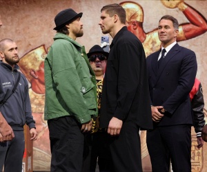 Rico Verhoeven warns Oleksandr Usyk that is a big unit during launch press conference