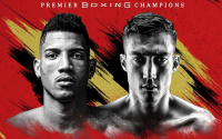 Rising unbeaten super lightweight Omar “El Relámpago” Juárez training camp All Rivera in a 10-round FOX PBC Fight Night and on FOX Deportes Sunday June 27 The Armory in Minneapolis boxrec
