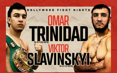 Unbeaten featherweight Omar Trinidad to defend WBC Continental Americas title to Viktor Slavinskyi