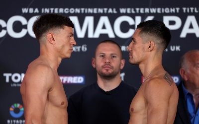 Pat McCormack vs Miguel Parra weigh-in results and running order Pat McCormack vs Miguel Parra weights, running order, ringwal times, quotes dazn